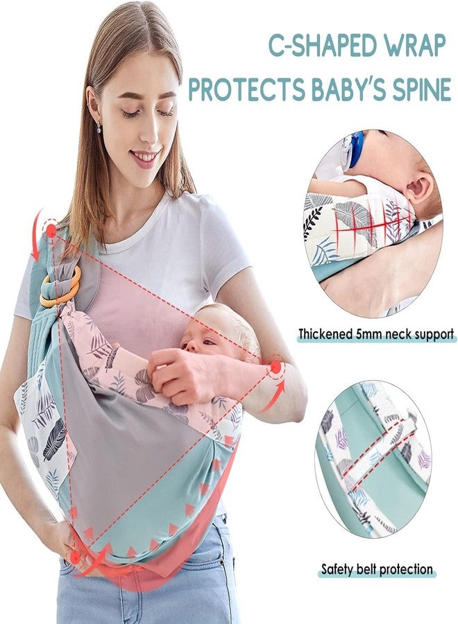 KEYOZA حاملة أطفال KEYOZA للأطفال حديثي الولادة وحتى عمر 36 شهرًا | حمالة كتف حلقية قابلة للتعديل مع حشوة كتف | حاملة أطفال قطنية ناعمة للرضاعة الطبيعية والسفر - سعة تحميل 15 كجم - Image 3