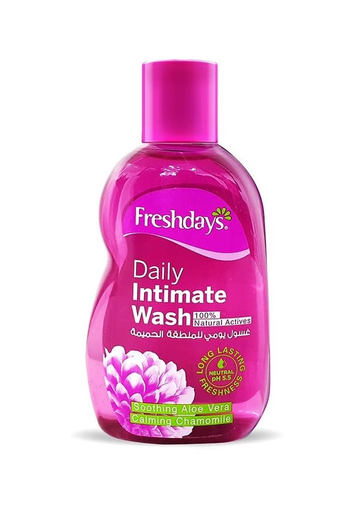 Freshdays Daily Intimate Wash with 100% Natural Actives - 200 ml - Image 1