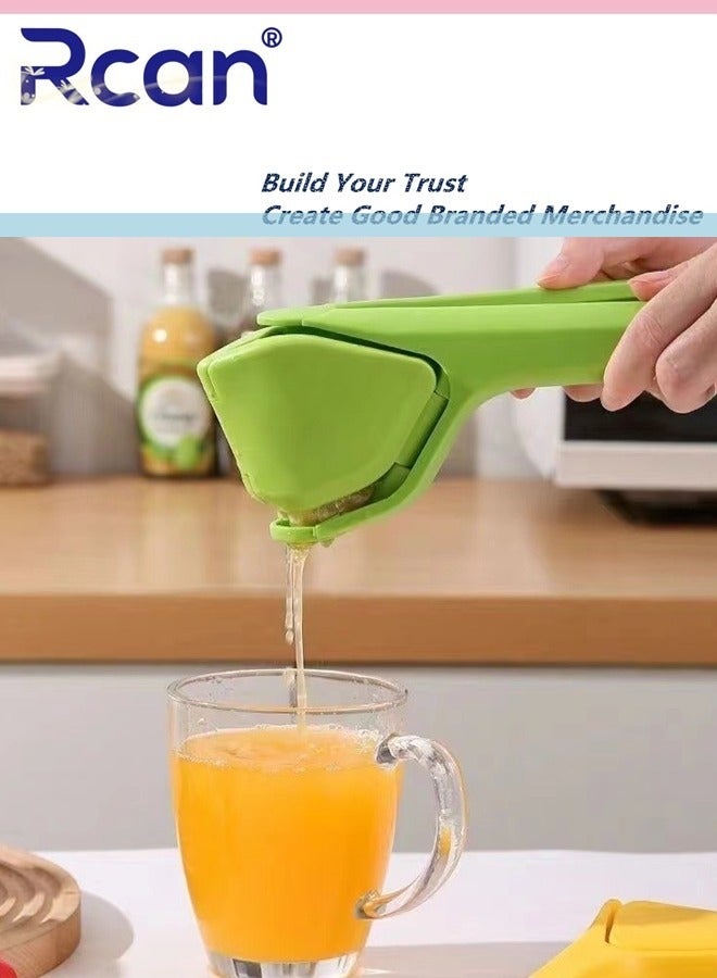 Rcan Lemon Squeezer, Citrus Juicer, Easy Squeeze Manual Lemon Fluicer, That Folds Flat for Space-Saving Press for Extracting the Most Juice Possible for Fruit - Image 1