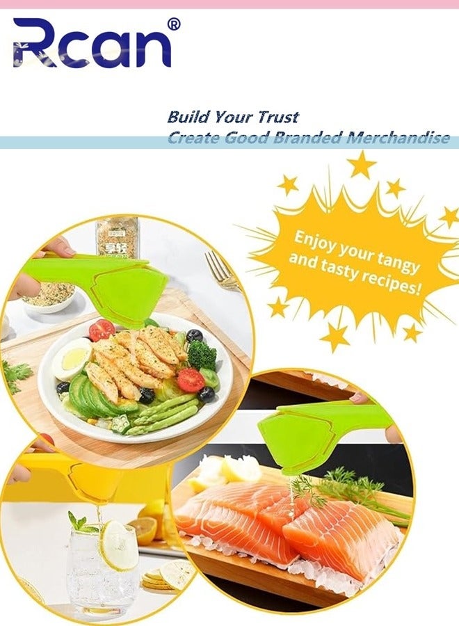 Rcan Lemon Squeezer, Citrus Juicer, Easy Squeeze Manual Lemon Fluicer, That Folds Flat for Space-Saving Press for Extracting the Most Juice Possible for Fruit - Image 3