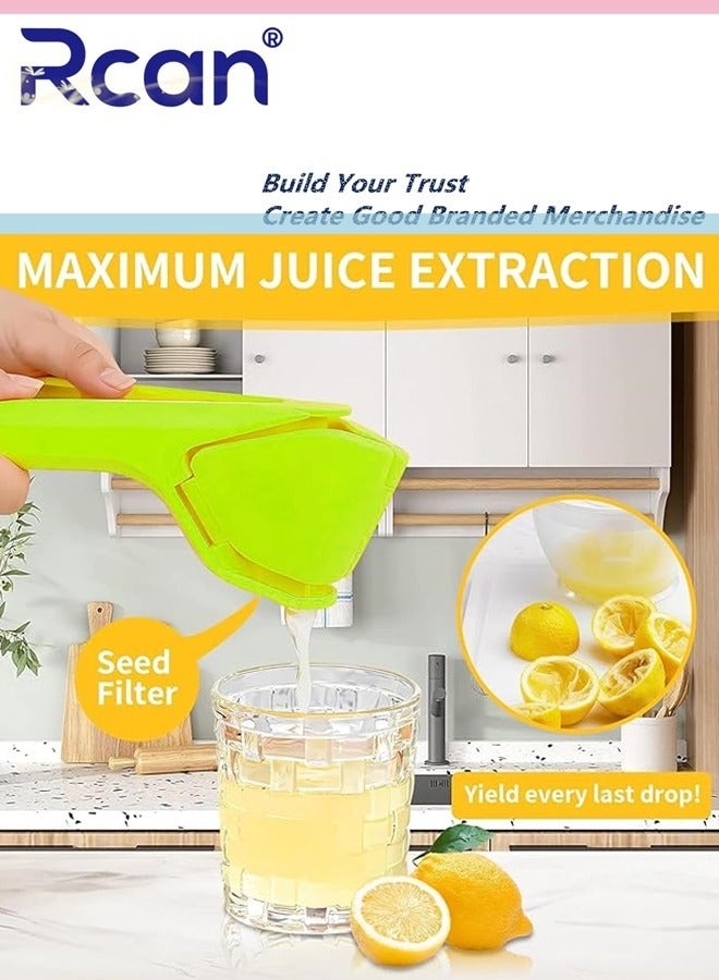 Rcan Lemon Squeezer, Citrus Juicer, Easy Squeeze Manual Lemon Fluicer, That Folds Flat for Space-Saving Press for Extracting the Most Juice Possible for Fruit - Image 5