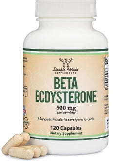Double Wood Supplement - Beta Ecdysterone Supplement - 500mg Per Serving (120 Capsules, 60 Servings)