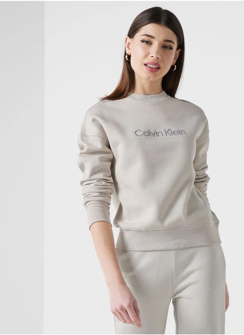 CALVIN KLEIN Crew Neck Graphic Sweatshirt