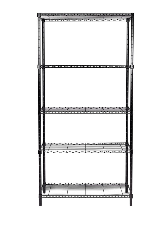 BLOOMING TIME 5-Tier Black Wire Metal Shelf Rack Storage Shelves for Kitchen - Image 3