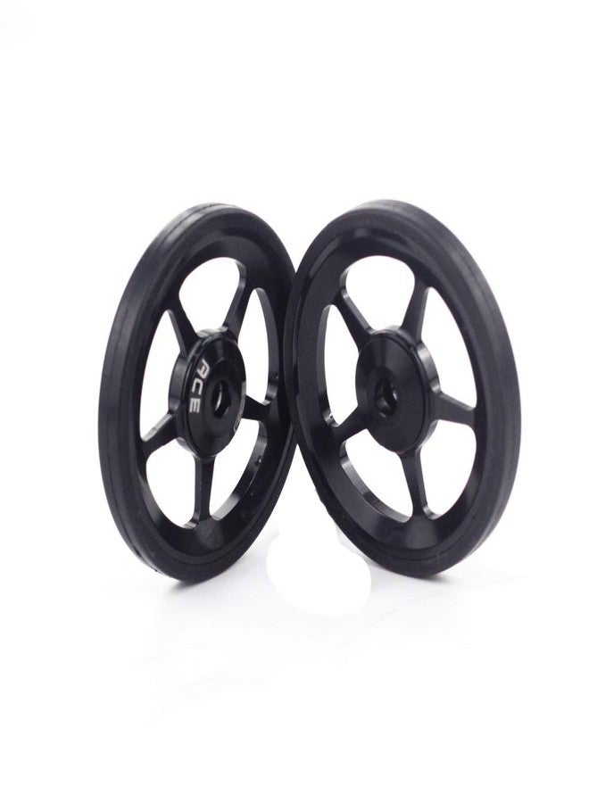 ACEOFFIX 2pcs ACE Alloy Easy Wheels Easywheel For Brompton Folding Bike Dino Kiddo(black - Image 2