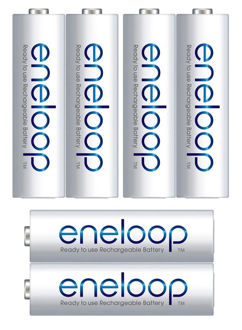 Panasonic 6 Pieces Eneloop AA Rechargeable Batteries - Image 2