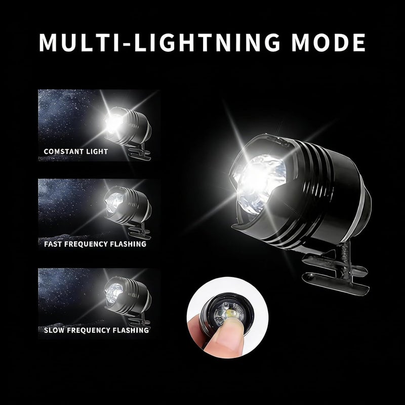 LED Shoe Lights for Crocs - Waterproof Clip-on Charms with Multi-Lighting Modes, 2 Pack - Image 4