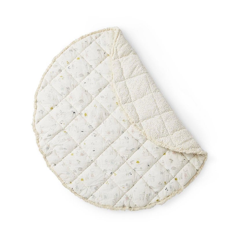 Pehr Baby Play Mat, Magical Forest | Ultra-Soft Quilted 100% Cotton Exterior with Plush Polyester Fiberfill | 40â€ Diameter - Image 1