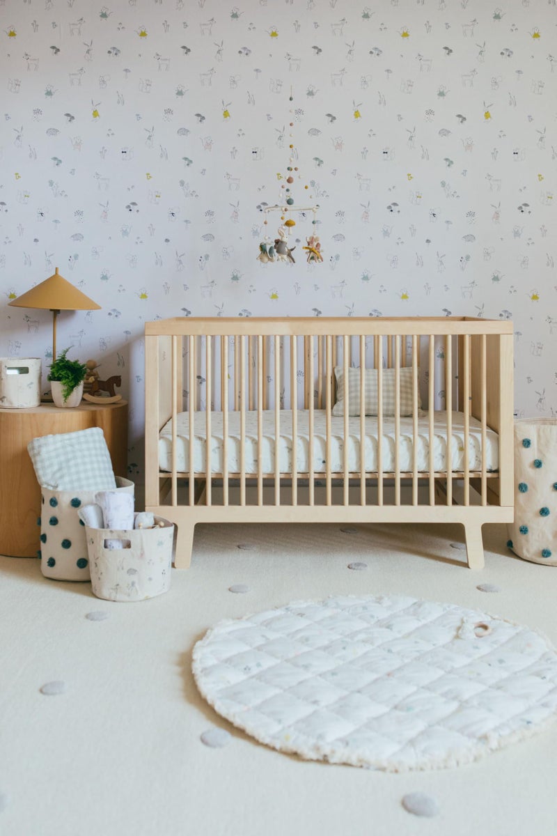 Pehr Baby Play Mat, Magical Forest | Ultra-Soft Quilted 100% Cotton Exterior with Plush Polyester Fiberfill | 40â€ Diameter - Image 5