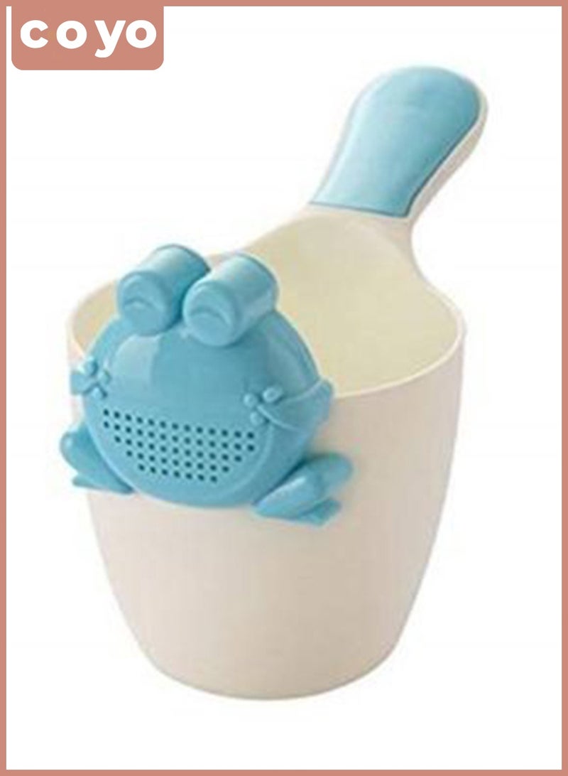 COYO Baby Bath Cup, Kid Bath Rinse Cup, Cartoon Shampoo Rinse Cup, Newborn Bath Shower Washing Head, Water Scoop Bathroom Accessories for Baby Tub - Image 1