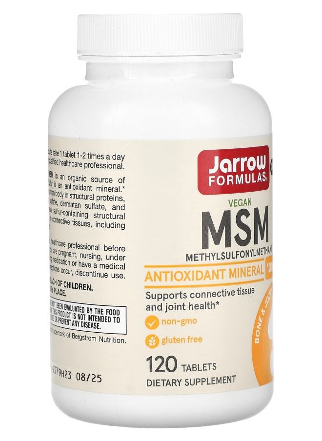 jarrow formulas MSM 1000 mg 120 Tablets  - Image 2