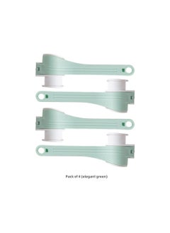 Generic Kitchen Bag Sealing Clips Food Freshness Preservation Green 4 Pack 