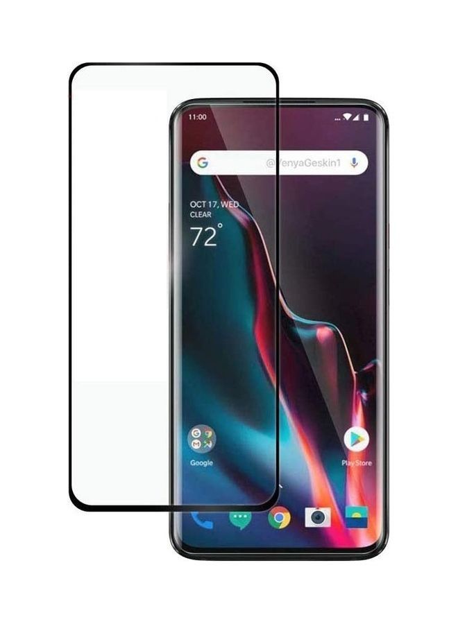 shAyzee Tempered Glass Screen Protector For OnePlus 7 Pro Clear/Black - Image 1