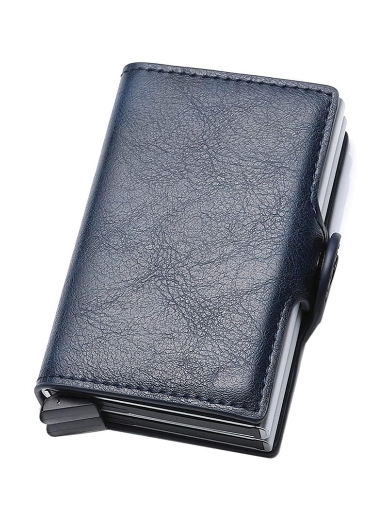 KASTWAVE Card Holder, Men Credit Card Holder, Slim Card Case Front Pocket Anti-theft-RFID Auto Pop up Travel Thin Wallets for Men - Image 1