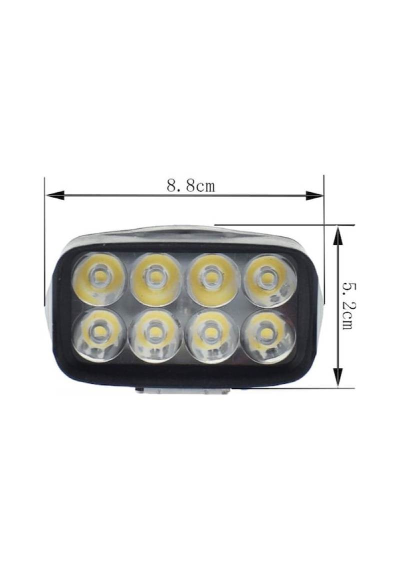 Suntek 12 W Motosiklet Suya Dayanıklı 6500k 8 Led Çift Yardımcı Farlar Sis Lambası - Image 2