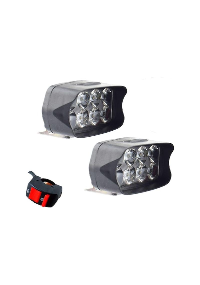 Suntek 12 W Motosiklet Suya Dayanıklı 6500k 8 Led Çift Yardımcı Farlar Sis Lambası - Image 3
