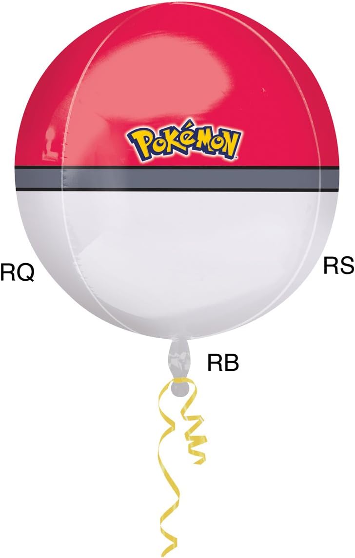 Amscan Pokémon Ball Foil Balloon Party Decoration - 15-Inch - Image 4
