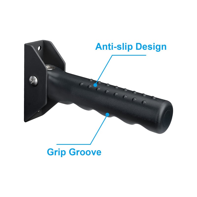 APDTEK قضيب الإمساك من Apdtek لمقابض مساعدة سلامة المدخل/السلالم لكبار السن، شريط قبضة غير قابل للانزلاق، رائع لكبار السن والمعاقين والمصابين باللون الأسود - Image 3