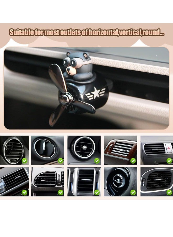 Car Air Fresheners Vent Clips, Cute Car Fragrance Diffuser Air Vent, Car Fragrance Diffuser, Cartoon Pilot Car Air Freshener, Auto Interior Decor Accessories - Image 3