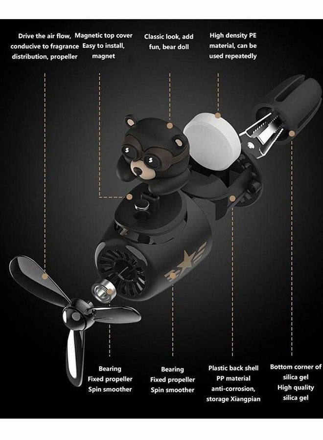 Car Air Fresheners Vent Clips, Cute Car Fragrance Diffuser Air Vent, Car Fragrance Diffuser, Cartoon Pilot Car Air Freshener, Auto Interior Decor Accessories - Image 2