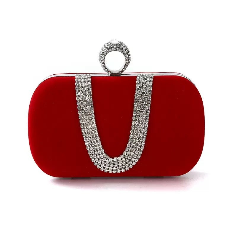 Evening Clutch Bag with Rhinestones - Image 3