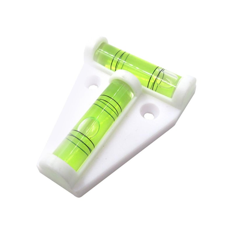 Mini T Type Magnetic Bubble Level Portable Horizontal Spirit Level White Triangle Tool - Image 2