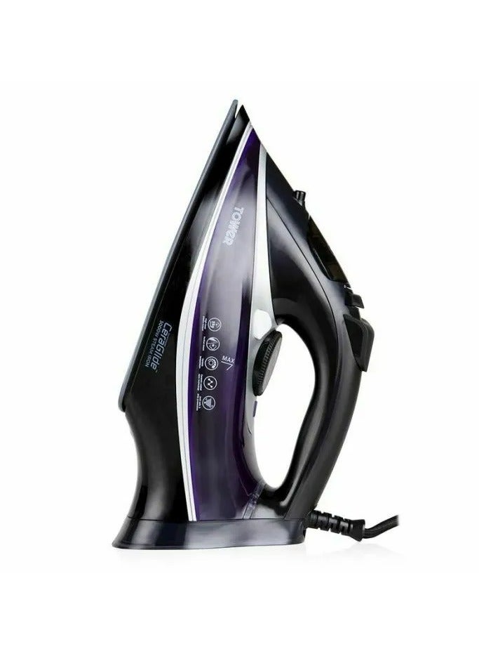 Tower TOWER T22013PR CeraGlide 3100W Ultra Speed steam Iron Purple / Black  - Image 2