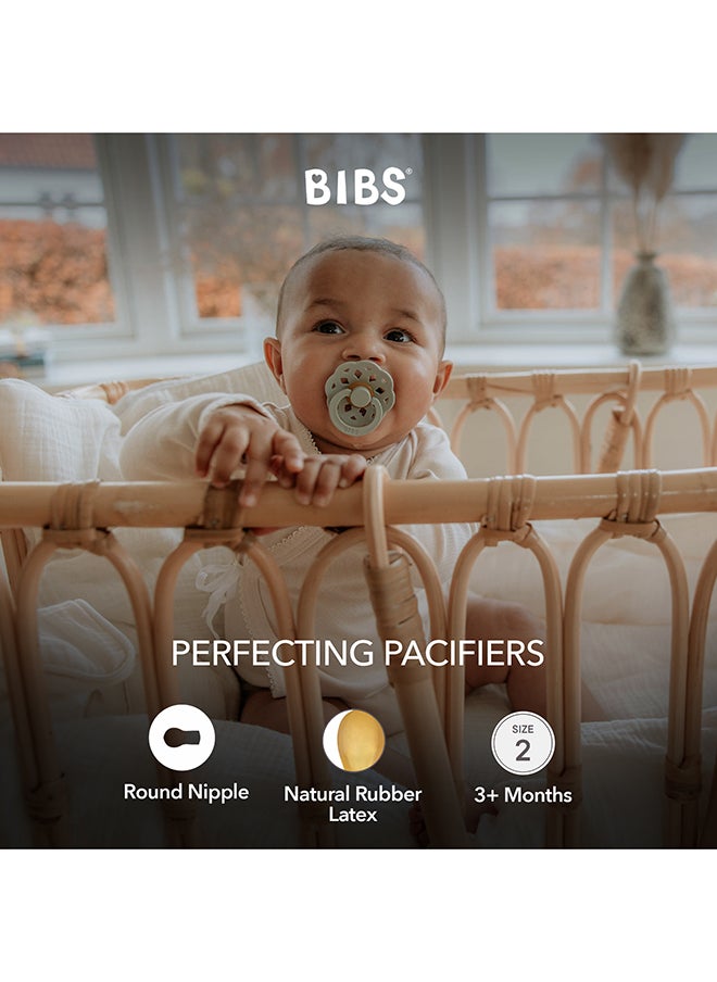 BIBS - عبوة من قطعتين بوهيم لاتكس S2 عاجي ومريمي - Image 1