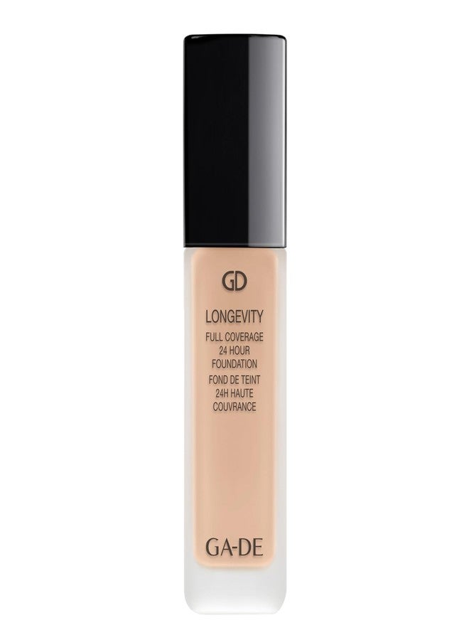 GA-DE Longevity Full Coverage 24 Hour Foundation, 550 - Weightless, Ultra-Soft Cream Foundation, Face Makeup for Natural Matte Look - 1.01 oz - Image 1