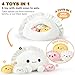 Ditucu Cute Pierogi Pillow Dumpling Plush Mommy 14 inch with 3 Littles 4 inch Family Food Shaped Stuffed Animal Plushies Toys Gifts for Kids - Image 2