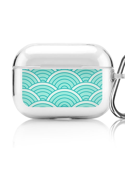 Classic Clear printed Case for Apple AirPods Pro 2nd Generation Thin Transparent Cover [Designed for Apple AirPods Pro 2nd Generation] - Green Arch