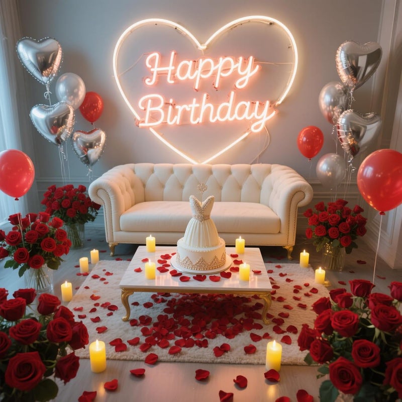 DomeStar Artificial Flower Petals 2000PCS Fake Rose Petals Fabric Petals Silk Red Rose Petals for Romantic Night Wedding Valentines - Image 3