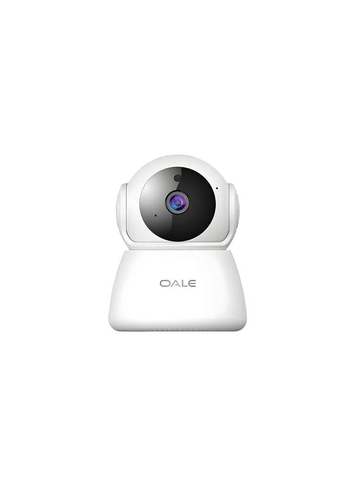 Generic Home Security Camera with Night Vision, 960P HD, for home or outdoor, dual-track audio, SD card storage, motion detection, 360° full-view, white  - Image 3