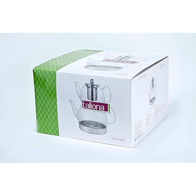 TALIONA Crown Glass Double Tea Pot 6001500 Ml Capacity - Image 4