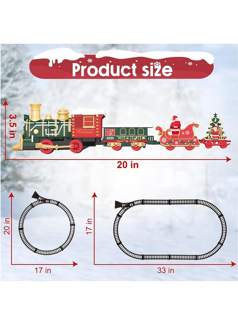 يواوليتي شجرة عيد الميلاد قطار لعب للبنين ، قطار كهربائي مجموعة مع الضوء ، عيد الميلاد لعب هدية مع سانتا كلوز للأطفال الصغار - Image 2