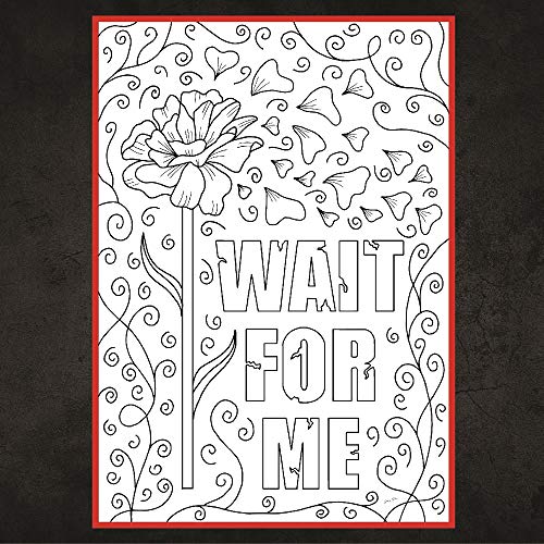 Coloring Broadway - Hadestown inspired Coloring Postcards (Set of 4) “Wait For Me” Collection, Broadway Musical Merchandise, Matte Card Stock (5” x 7”), Ideal Gift for a Broadway Theater Lover - Image 2