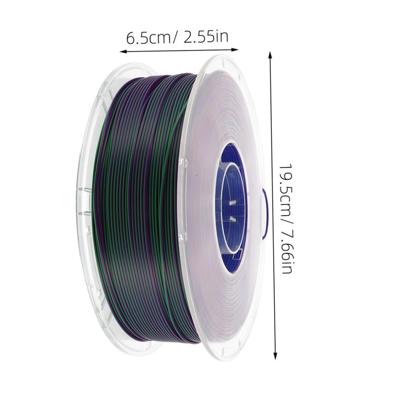 3D Printer Filament 1 75mm 1kg Flexible High Precision Printing Material Satin Blue Green Purple - Image 3