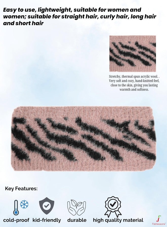 FabSeasons Acrylic Woolen Skull Stretch headband/ear warmer/cap/Hair Accessory for women & Girls for winters, has faux fur lining inside - Image 3