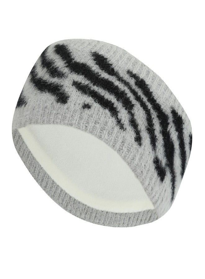 FabSeasons Acrylic Woolen Skull Stretch headband/ear warmer/cap/Hair Accessory for women & Girls for winters, has faux fur lining inside - Image 1