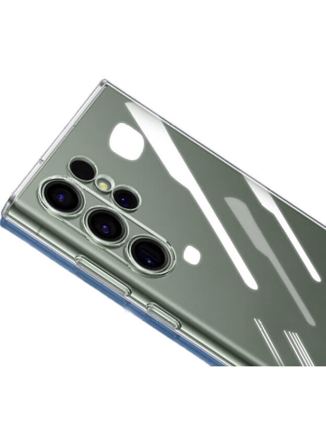 Langling, Suitable For Samsung S23 Ultra Phone Case, Samsung S23 Ultra Protective Cover, Full Lens Protection, Transparent Skin-Friendly Silicone, Shockproof, Ultra-Thin, Simple Style, Soft Case - Image 3