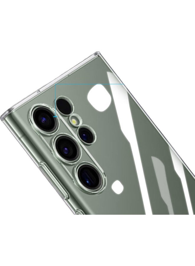 Langling, Suitable For Samsung S23 Ultra Phone Case, Samsung S23 Ultra Protective Cover, Full Lens Protection, Transparent Skin-Friendly Silicone, Shockproof, Ultra-Thin, Simple Style, Soft Case - Image 2