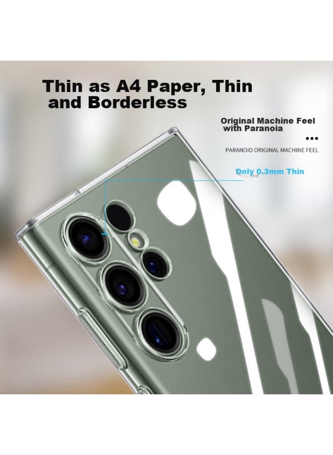 Langling, Suitable For Samsung S23 Ultra Phone Case, Samsung S23 Ultra Protective Cover, Full Lens Protection, Transparent Skin-friendly Silicone, Shockproof, Ultra-thin, Simple Style, Soft Case - Image 4
