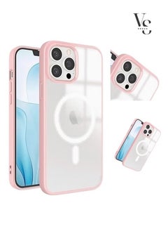 Magsafe Wireless Charging Case for Apple iPhone 13 Promax Clear/Pink