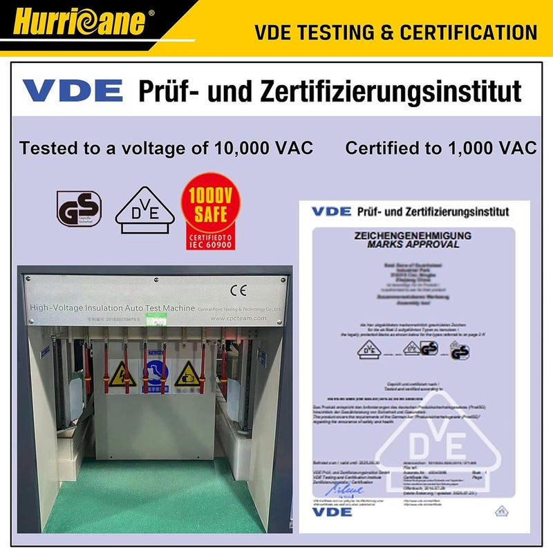 HURRICANE 1000V Insulated Electrician Screwdriver Set - 13 Pieces - Image 4