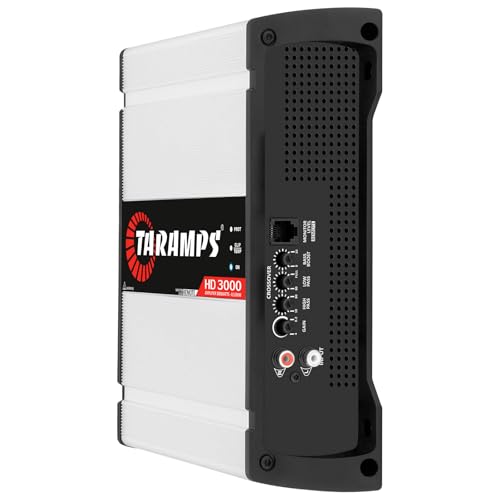 Taramp's Taramps HD 3000 0.5 Ohm White 1 Channel 3000 Watts RMS MAX Full Range Car Audio Monoblock LED Monitor Indicator Class D Amplifier Crossover, HD 3k - Image 3