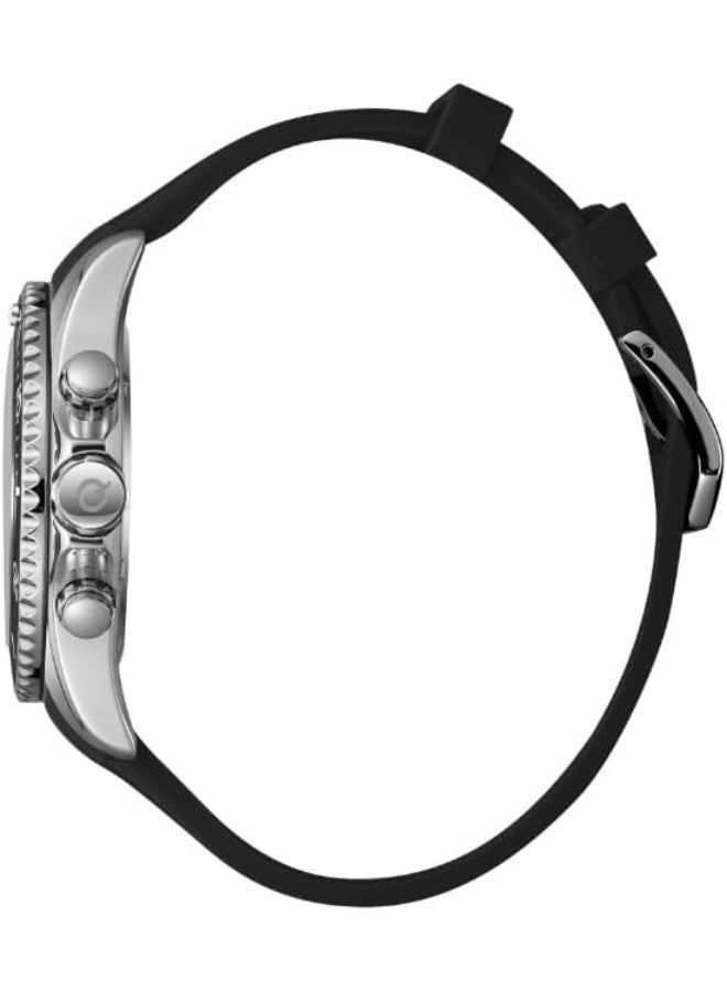 QUANTUM Men's Watch, Chronograph Display and Silicone Strap - PWG1099.351, Black - Image 4