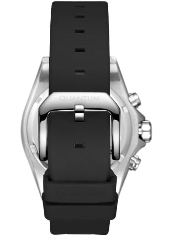 QUANTUM Men's Watch, Chronograph Display and Silicone Strap - PWG1099.351, Black - Image 5