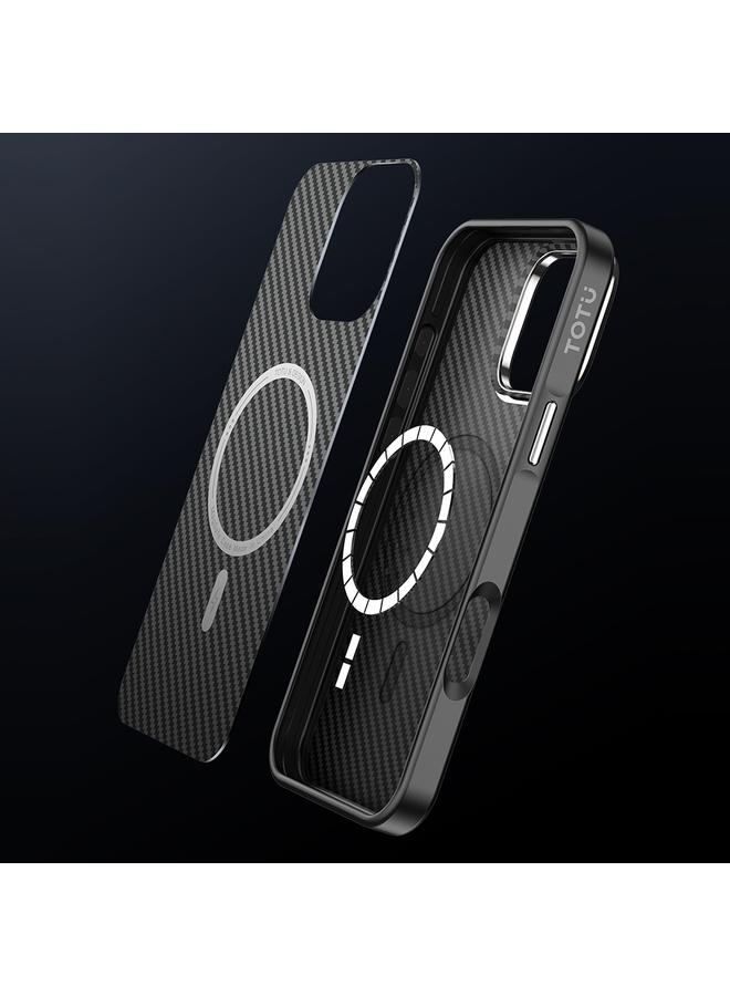 توتو ديزاين جراب هاتف مغناطيسي TOTU PC-30 Kevlar محكم MagSafe لهاتف iPhone 16 Pro Max - Image 3