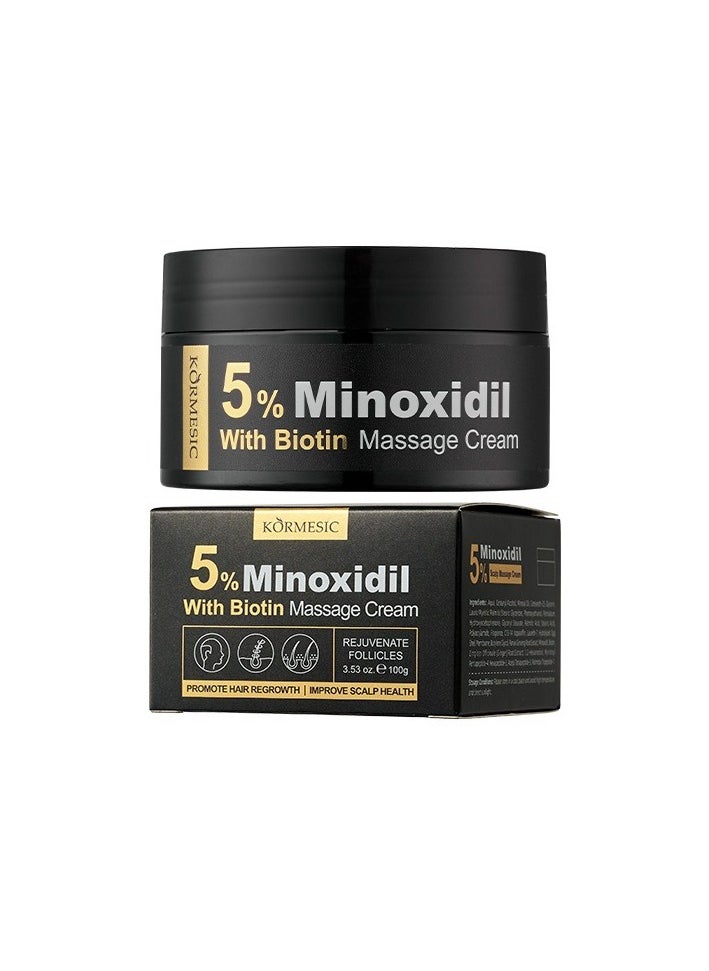 Kormesic Minoxidil Scalp Massage Cream - 100g Anti-Hair Loss Scalp Treatment  - Image 1