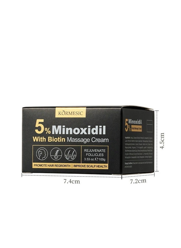 Kormesic Minoxidil Scalp Massage Cream - 100g Anti-Hair Loss Scalp Treatment  - Image 2